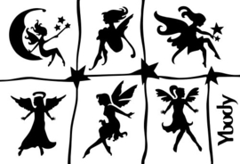 #53002 Fairies thema stencil