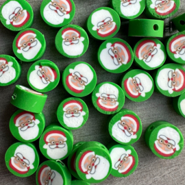 Polymer Clay Beads Santa (30 stuks)