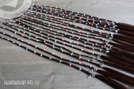 Hairwrap Braids with Pearls.