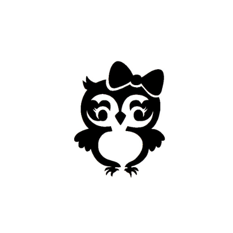 334 Miss Owl  set 5 stuks