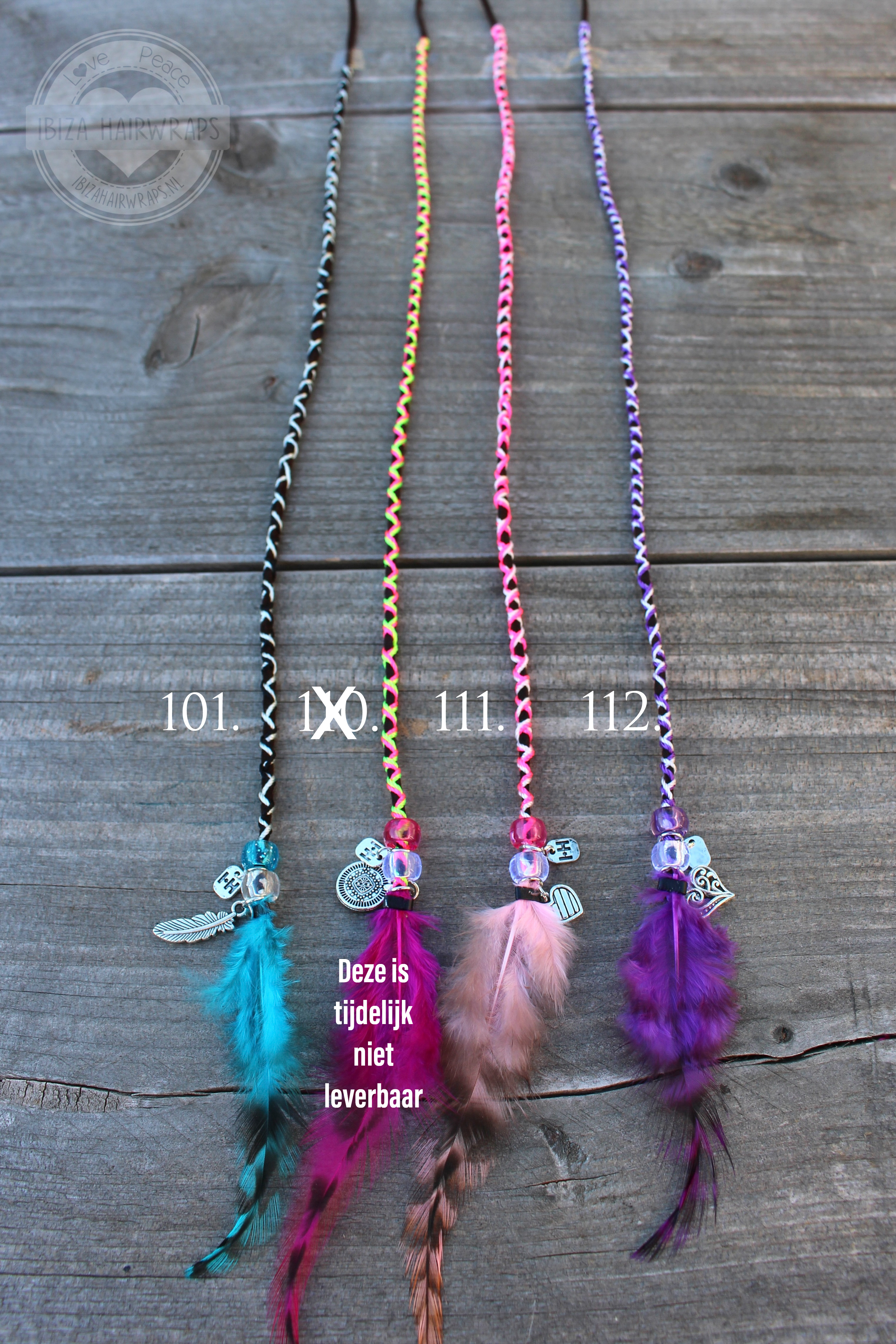 IBIZA HAIRWRAPS 'Boho' 50 pcs