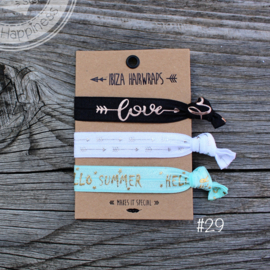 Festival armbandjes set 3 stuks 'LOVE'