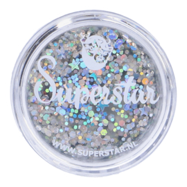 Chunky Glitter Cream Silver Starlight