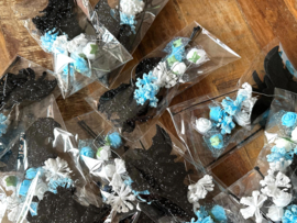 DIY diadeem 'Spider/Bat' met LED-lichtjes en bloemen (set 10 stuks)