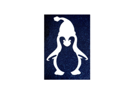 164 Pinguin met kerstmuts