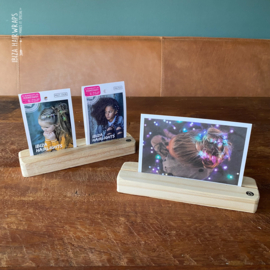 Wooden stands horizontal