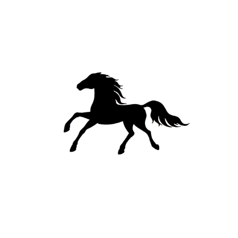 332 Running Horse  set 5 stuks