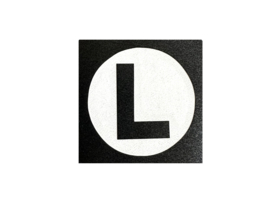 301 Badge L set 5 stuks