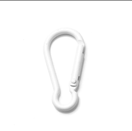 Snap hooks white ( set 5 pcs )