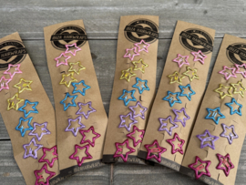 Star clips glitter ( set 10 pcs )