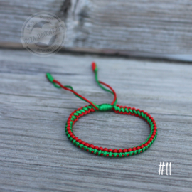 #11 Tibetan Red/Green  ( set 10 stuks )