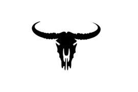 87 Buffalo Skull sjabloon