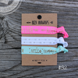 Festival armbandjes set 3 stuks 'ALOHA SUMMER'