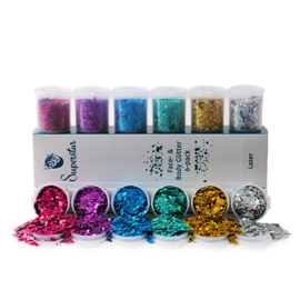 Chunky glitter 6-pack Laser