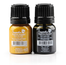 Tanden lak Goud en Zwart (9 ml)