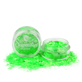 Chunky Glitter Fluor Green