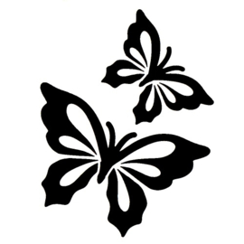 25-2 Butterflies set 5 stuks