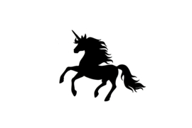 312 Pretty Unicorn set 5 stuks