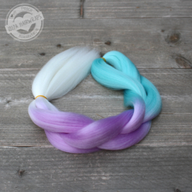 #M21 Braid Mermaid Blue, Lilac, White