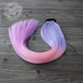 #Z04 Mermaid Pastel + glitter met elastiek