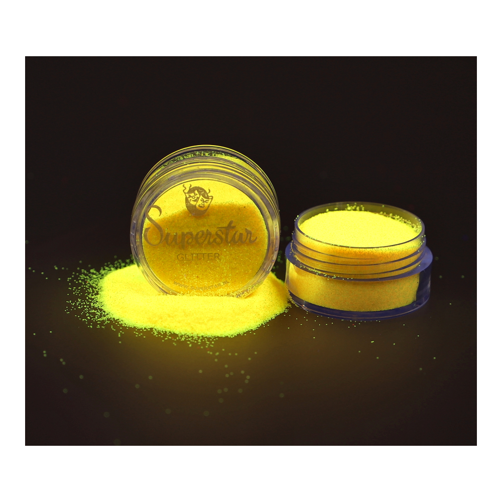 #323 Yellow Fluorescent glitter