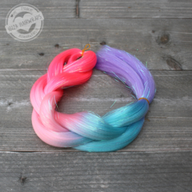 #G16 Vlecht Mermaid Pastel/ Glitter