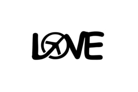 88 Peace Love set 5 stuks