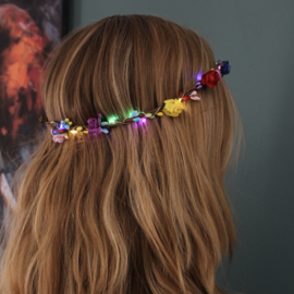 DIY Workshop hoofdband ' Fairy' met roosjes (set 10 stuks)