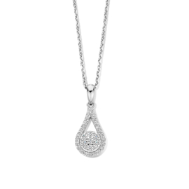 Zilveren hanger met ketting