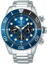Seiko Prospex uurwerk met blauwe wijzerplaat "Save The Ocean Special Edition""