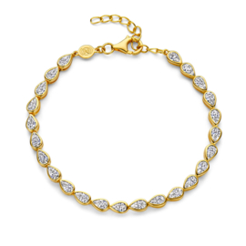 Zilveren collier verguld