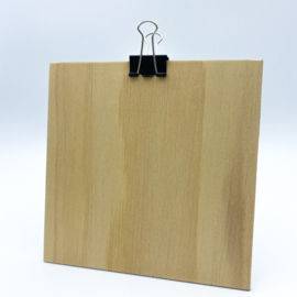 Houten clipboard vierkant - groot