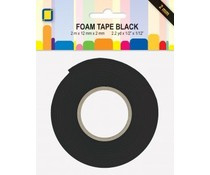 JEJE Produkt Foam Tape zwart 2 m x 12 mm x 2 mm