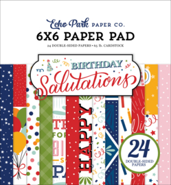 Birthday Salutations 6x6" Paper Pad