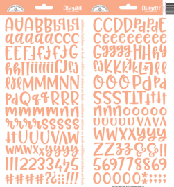 Doodlebug Design Coral Abigail Stickers (5810)