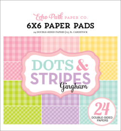 Dots & Stripes Gingham 6x6 Paper Pad