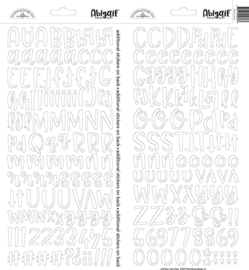 Doodlebug Design Lily White Abigail Stickers (5818)
