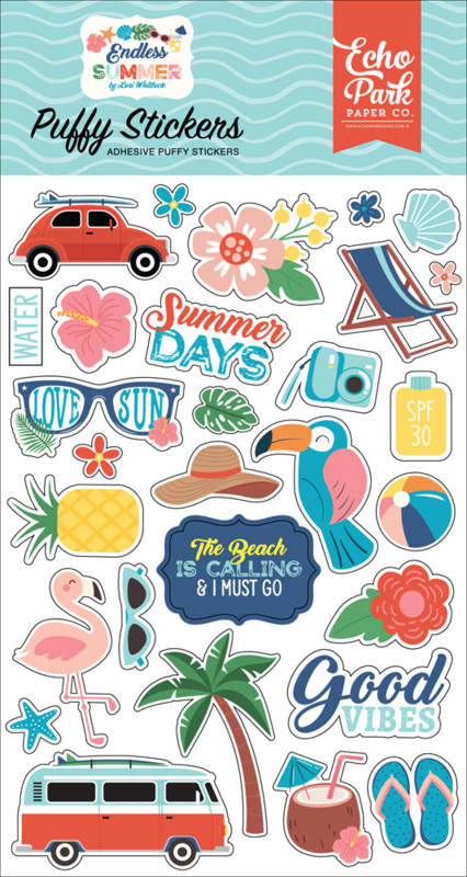 Endless Summer Puffy Stickers