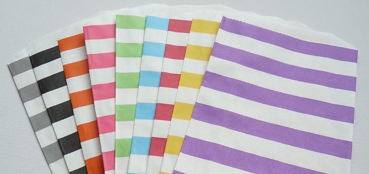 Medium Bags Streep - diverse kleuren (per stuk)