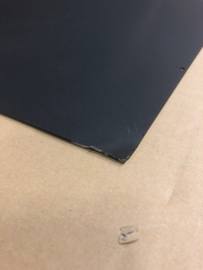 lichte schade vloerplaat staal halfrond 80 x 100 cm zwart
