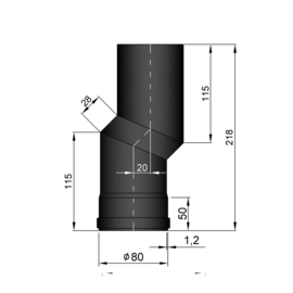 EW 80 1,2 mm verslepingselement 20 mm