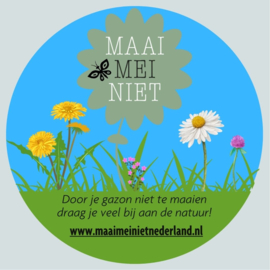 Sticker Maai Mei Niet 2024