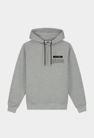 BALR. Olaf Straight Hoodie Quote Grey Heather