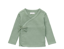 Girls Tee Lafayette Long Sleeve Wrap Hedge Green