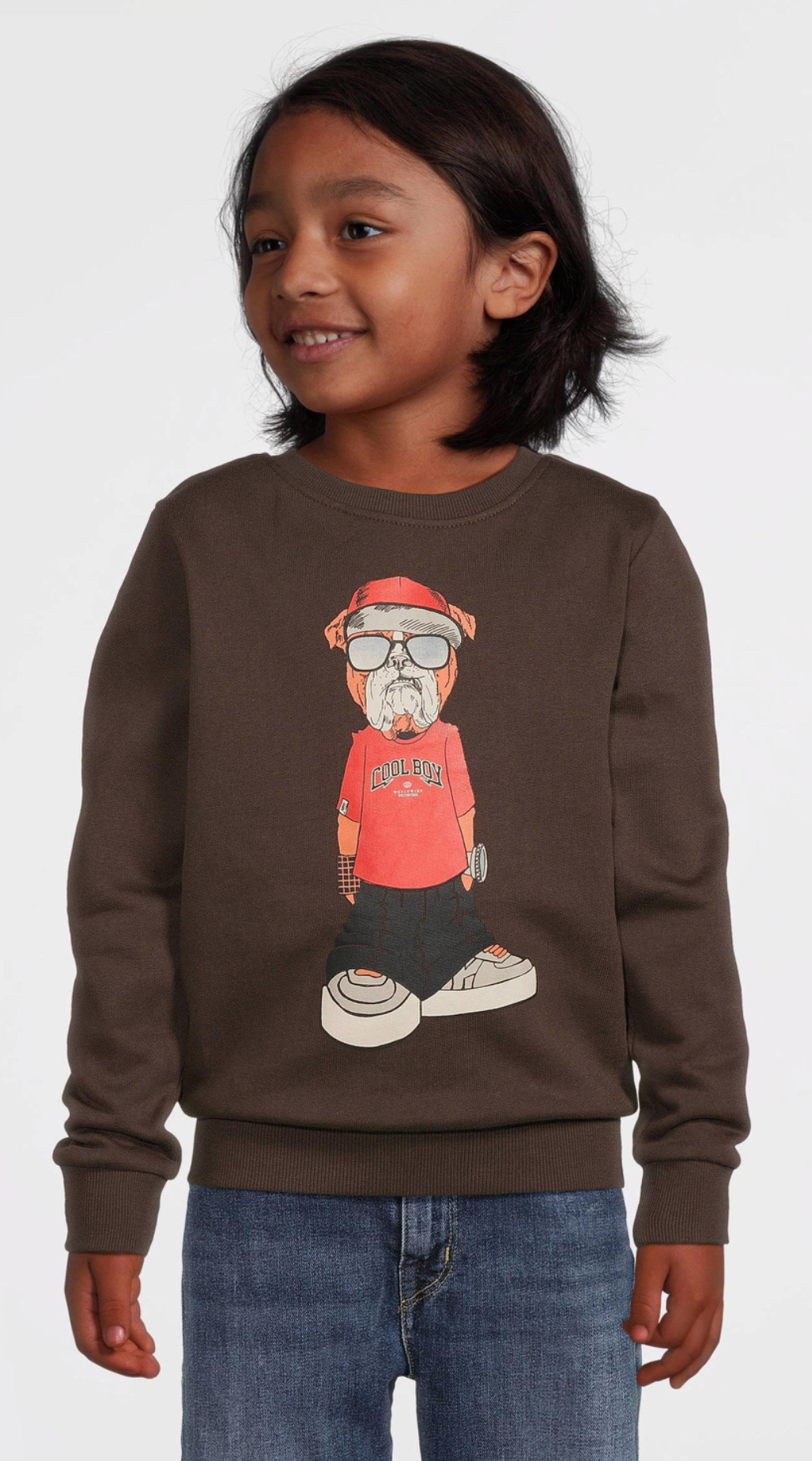 NAME IT NKMOKLOKKEN LS SWEAT BRU BOX