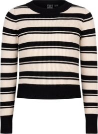 Indian Blue Jeans Striped Knitwear Cropped Top