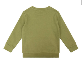 Daily7 organic sweater kangaroo pocket Pickle green