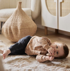 Dirkje boys shirt brown aeroplane ribbed P54600