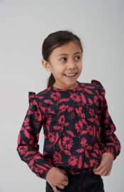 Jubel Blouse ruches AOP - Girls Club 92300021