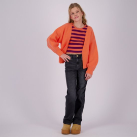 Vingino shirt basic crop rib detail Fresh Coral